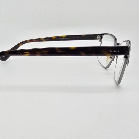 *SOLD* Prada VPR 64R LAH-1O1 Matte Brown Gunmetal Eyeglasses Frame Italy 55mm - Picture 5 of 12
